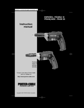 Default 2 Diagram and Parts List for PC6641 Type 1 Porter Cable Electric Drill